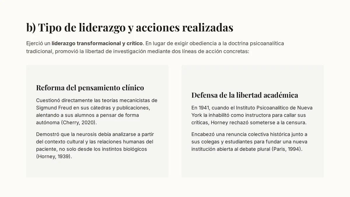 Diapositiva 5 - Karen Horney: Liderazgo Disruptivo